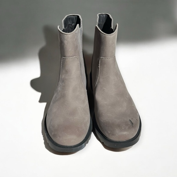 🌻Sorel Gray Emelie™ II Waterproof Full Grain Leather Ankle Boot Women's Size 7 - Picture 5 of 12